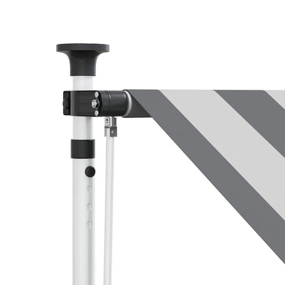 Manual Retractable Awning Anthracite and White 250 cm