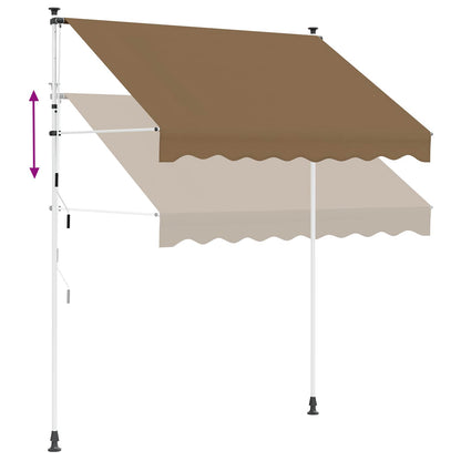 Manual Retractable Awning Beige 250 cm