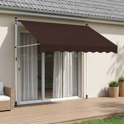 Manual Retractable Awning Brown 200 cm