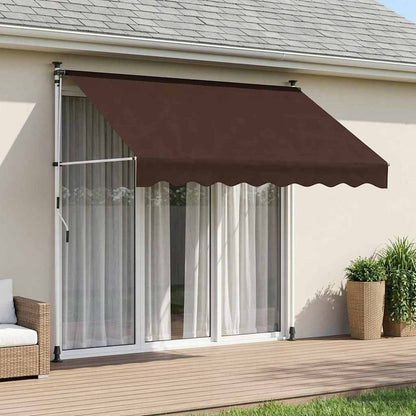 Manual Retractable Awning Brown 250 cm