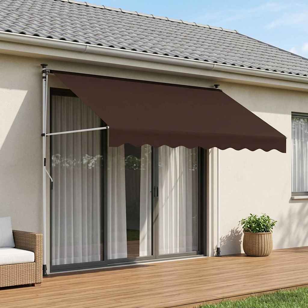 Manual Retractable Awning Brown 300 cm