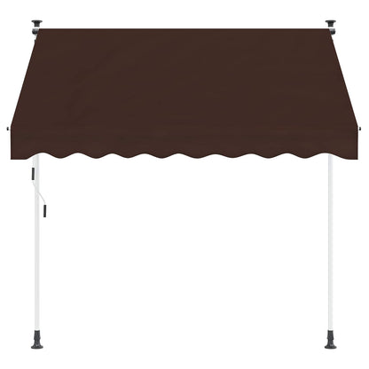Manual Retractable Awning Brown 350 cm