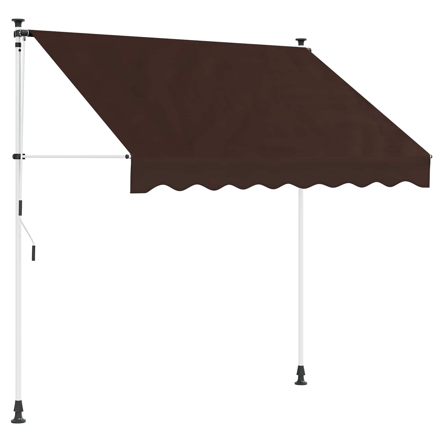 Manual Retractable Awning Brown 400 cm