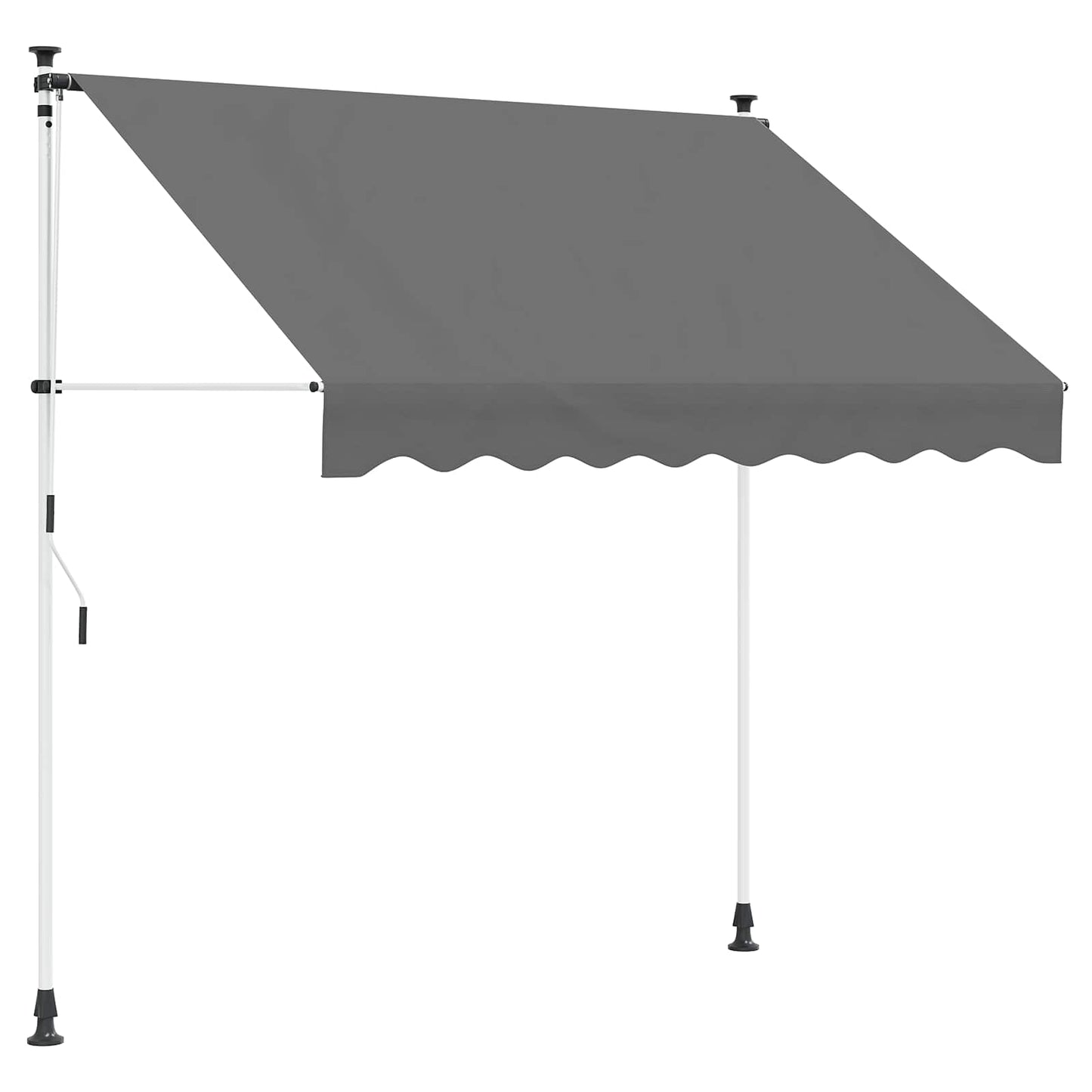Manual Retractable Awning 180 g / m² Polyester with PU Coated