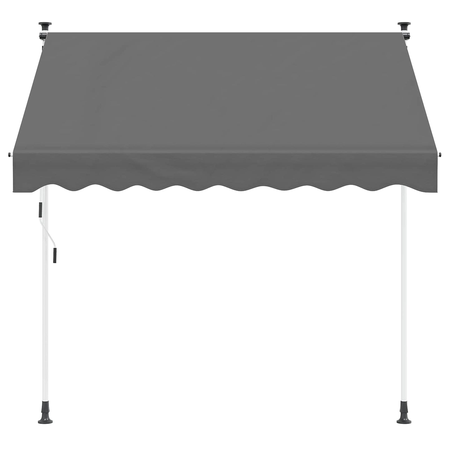 Manual Retractable Awning Light Grey 350 cm