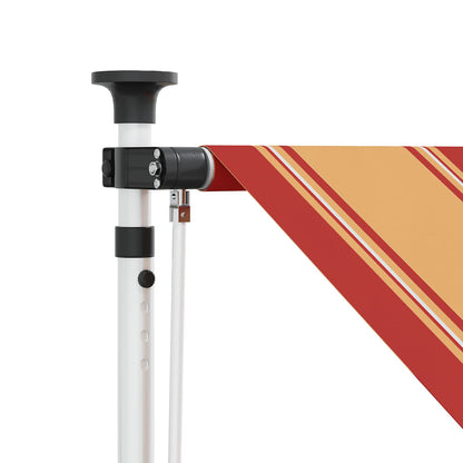 Manual Retractable Awning Multicolour 200 x 115 x 300 cm