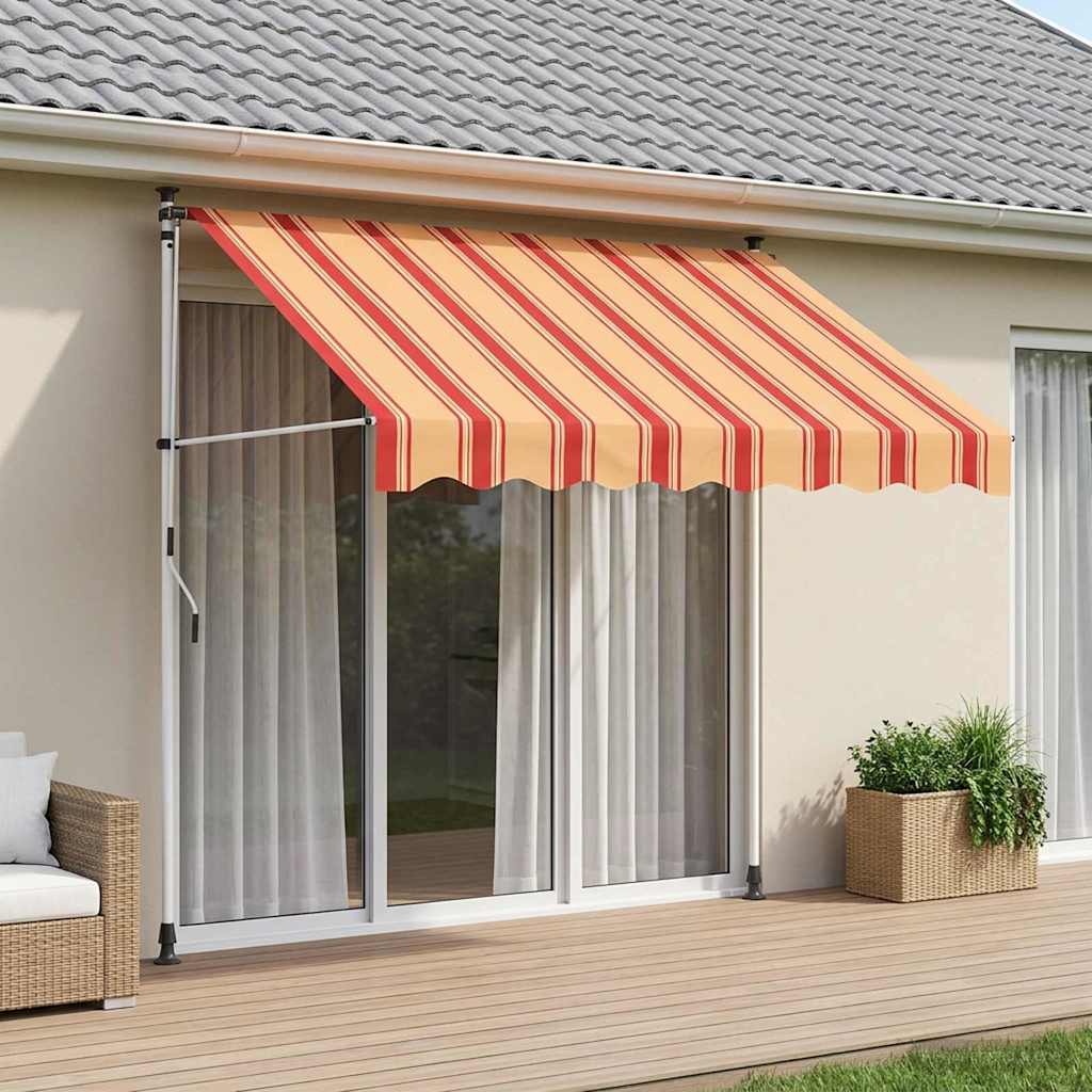 Manual Retractable Awning Multicolour 300 x 115 x 300 cm