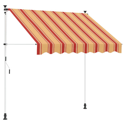 Manual Retractable Awning Multicolour 300 x 115 x 300 cm