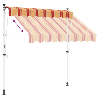 Manual Retractable Awning Multicolour 350 x 115 x 300 cm