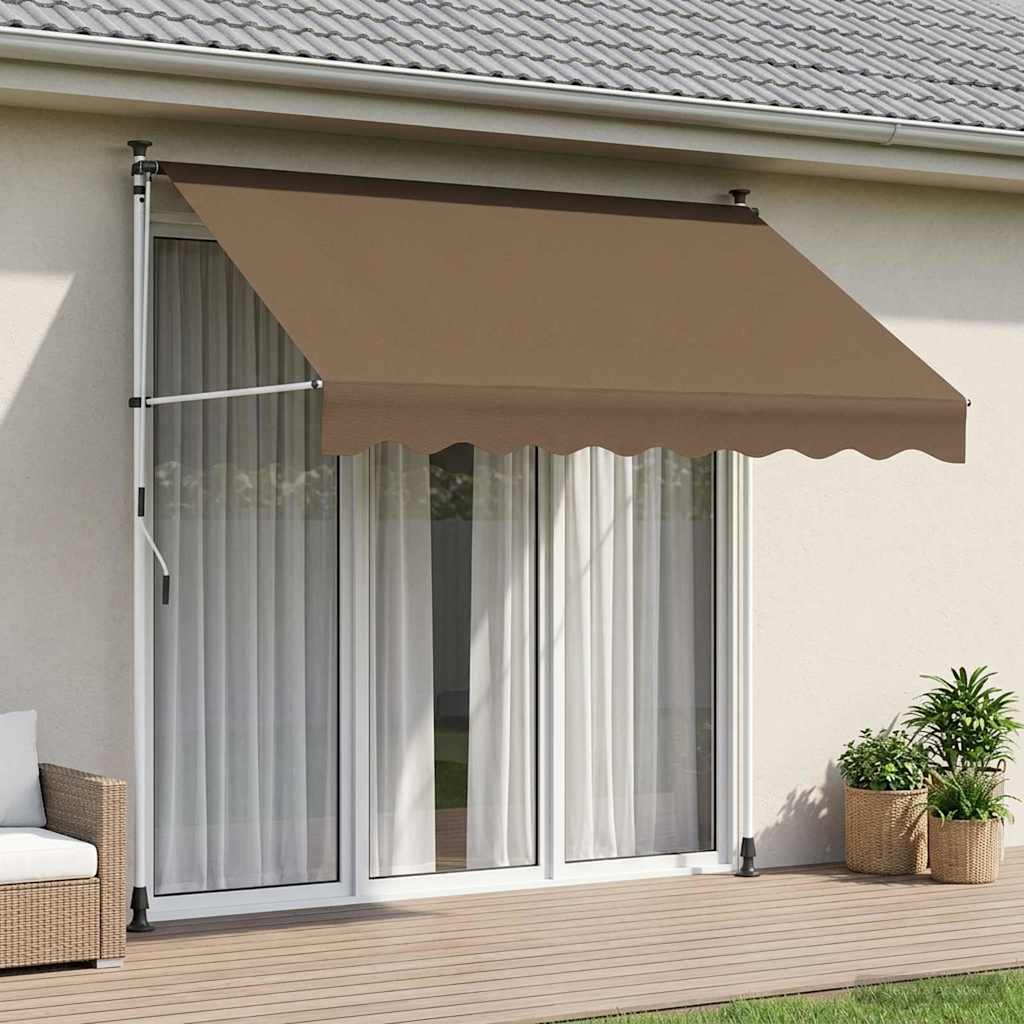 Manual Retractable Awning Taupe 250 cm