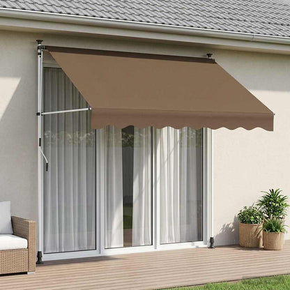 Manual Retractable Awning Taupe 250 cm
