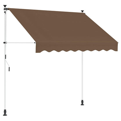 Manual Retractable Awning Taupe 250 cm