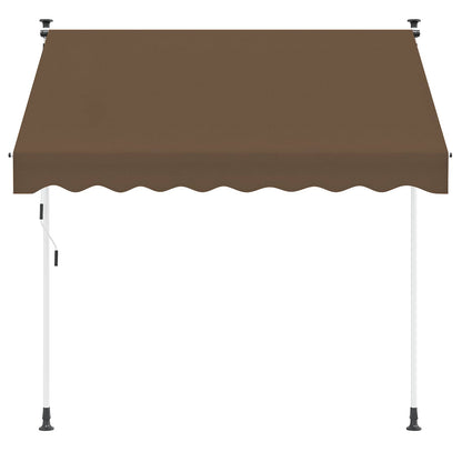 Manual Retractable Awning Taupe 400 cm
