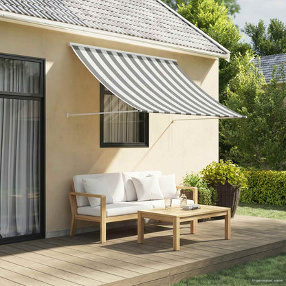 Awning Anthracite and White 200 x 150 cm