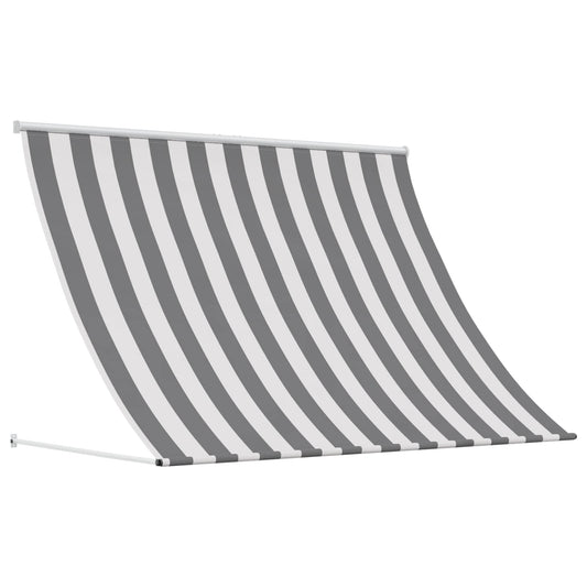 Awning Anthracite and White 400 x 150 cm