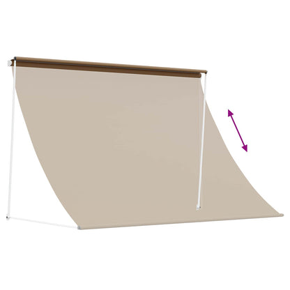Awning Beige 350 x 150 cm 180 g / m² Polyester with PU Coated