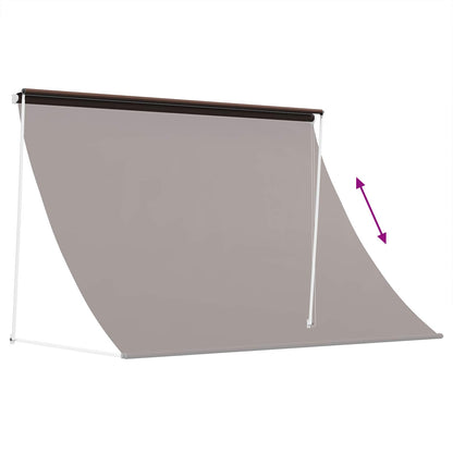Awning Brown 400 x 150 cm 180 g / m² Polyester with PU Coated