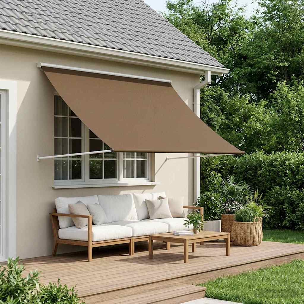 Awning Taupe 350 x 150 cm 180 g / m² Polyester with PU Coated