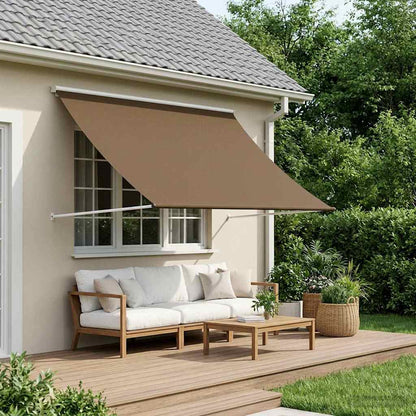 Awning Taupe 350 x 150 cm 180 g / m² Polyester with PU Coated
