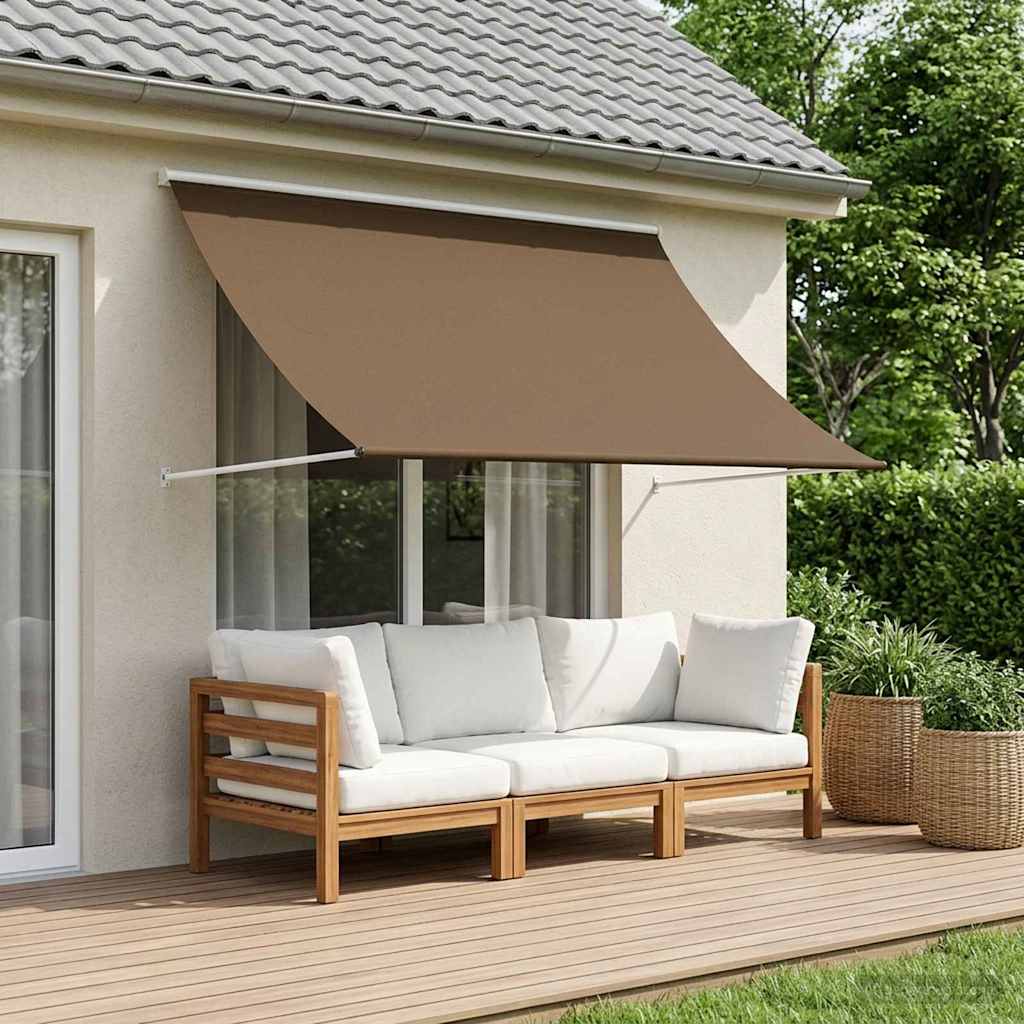 Awning Taupe 400 x 150 cm 180 g / m² Polyester with PU Coated