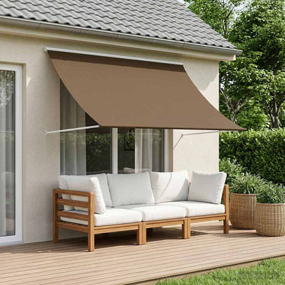 Awning Taupe 400 x 150 cm 180 g / m² Polyester with PU Coated