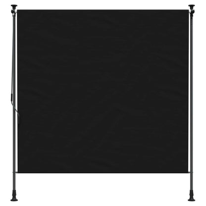 Outdoor Roller Blind Black 120 x 270 cm