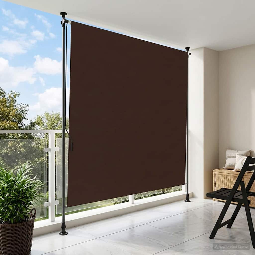 Outdoor Roller Blind Brown 200 x 270 cm
