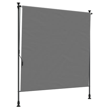 Outdoor Roller Blind Light Grey 200 x 270 cm