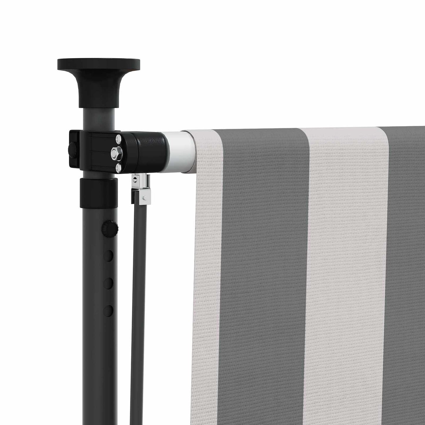 Outdoor Roller Blind Anthracite and White 100 x 270 cm