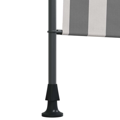 Outdoor Roller Blind Anthracite and White 100 x 270 cm