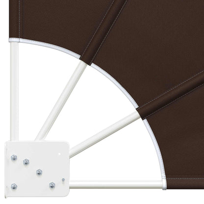Balcony Privacy Screen 140 x 140 cm Polyester Brown