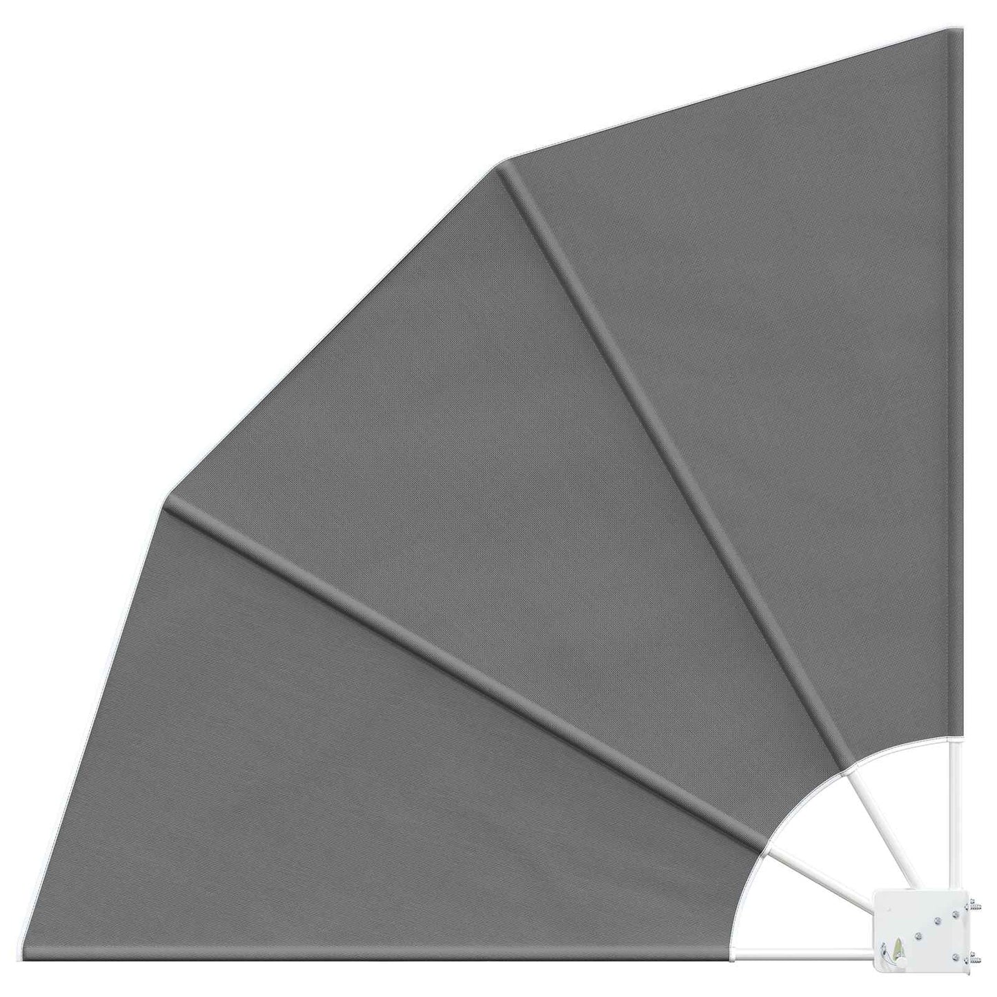 Balcony Privacy Screen 210 x 210 cm Polyester Light Grey