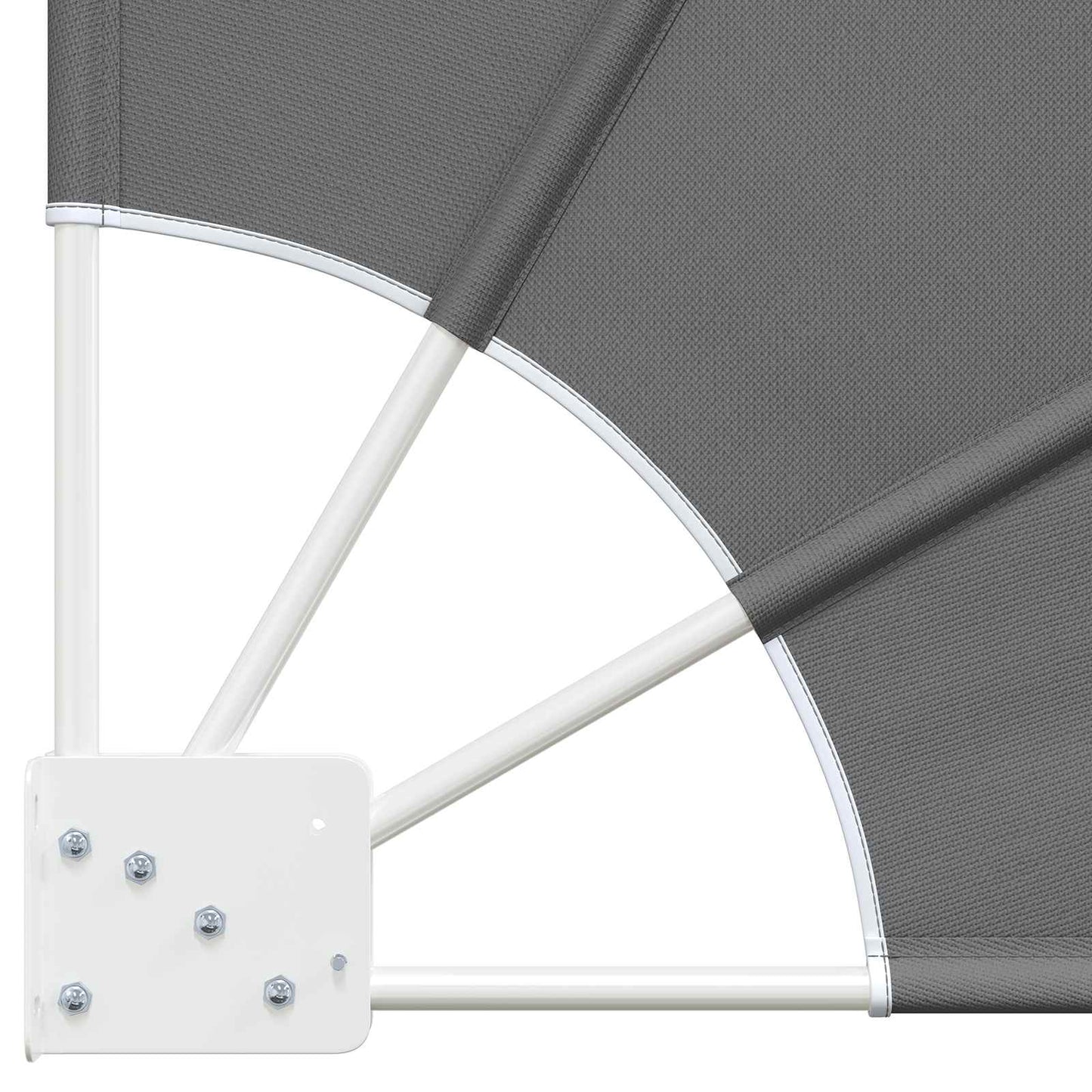 Balcony Privacy Screen 140 x 140 cm Polyester Light Grey