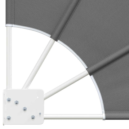 Balcony Privacy Screen 140 x 140 cm Polyester Light Grey