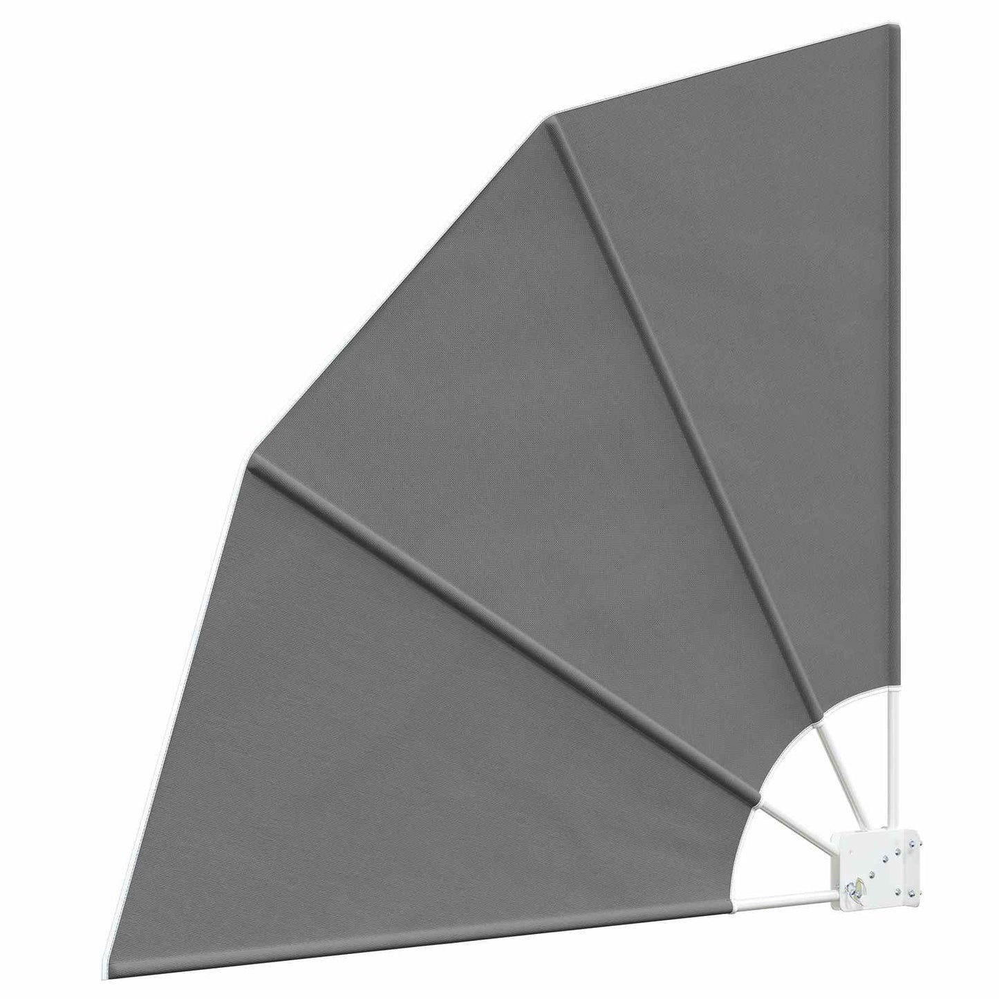 Balcony Privacy Screen 140 x 140 cm Polyester Light Grey
