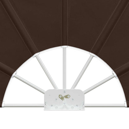 Balcony Privacy Screen Ø 400 cm Polyester Brown