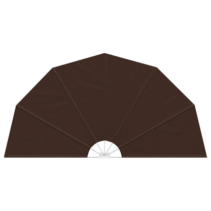 Balcony Privacy Screen Ø 400 cm Polyester Brown