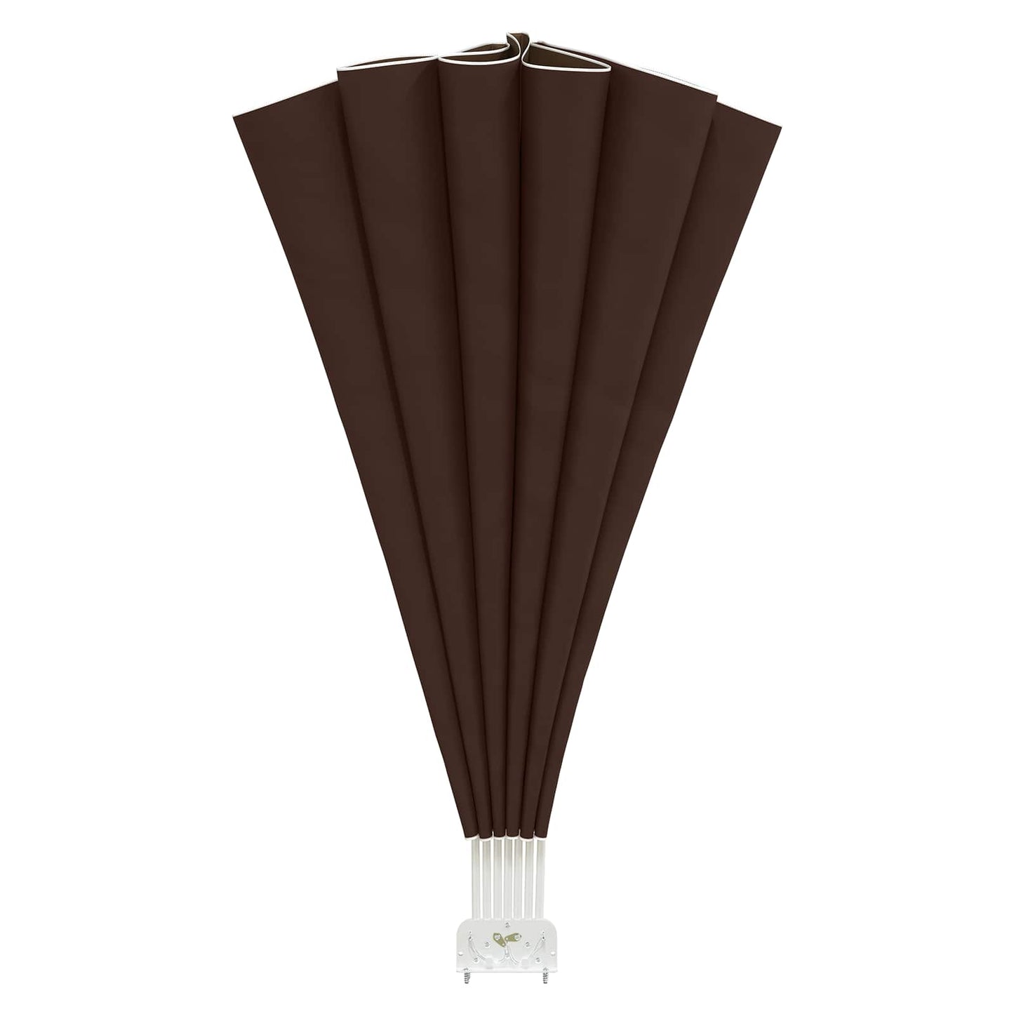 Balcony Privacy Screen Ø 400 cm Polyester Brown