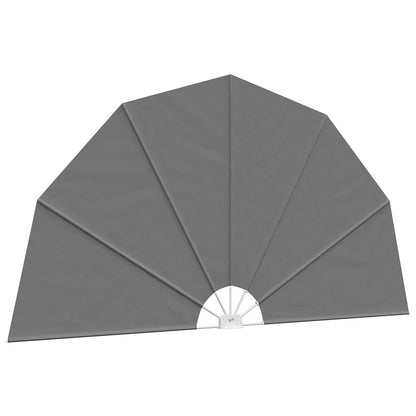 Balcony Privacy Screen Ø 320 cm Polyester Light Grey