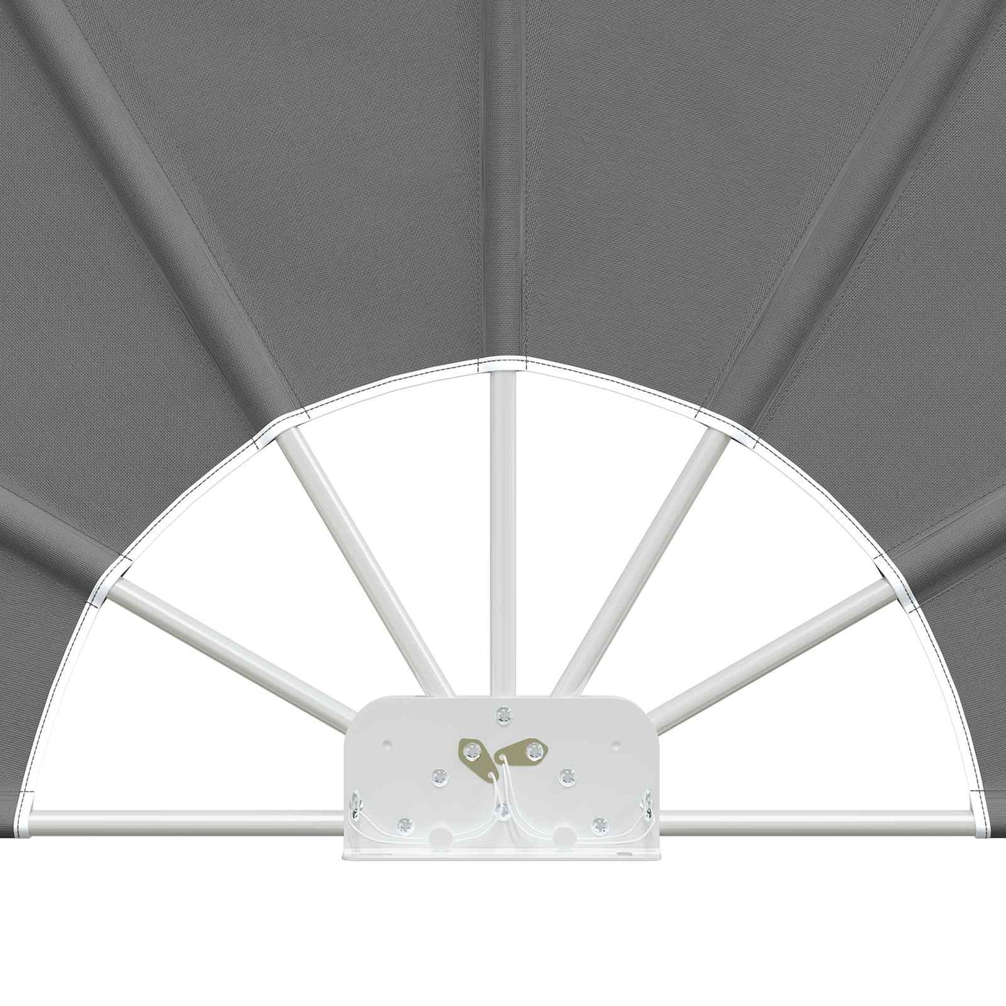 Balcony Privacy Screen Ø 400 cm Polyester Light Grey