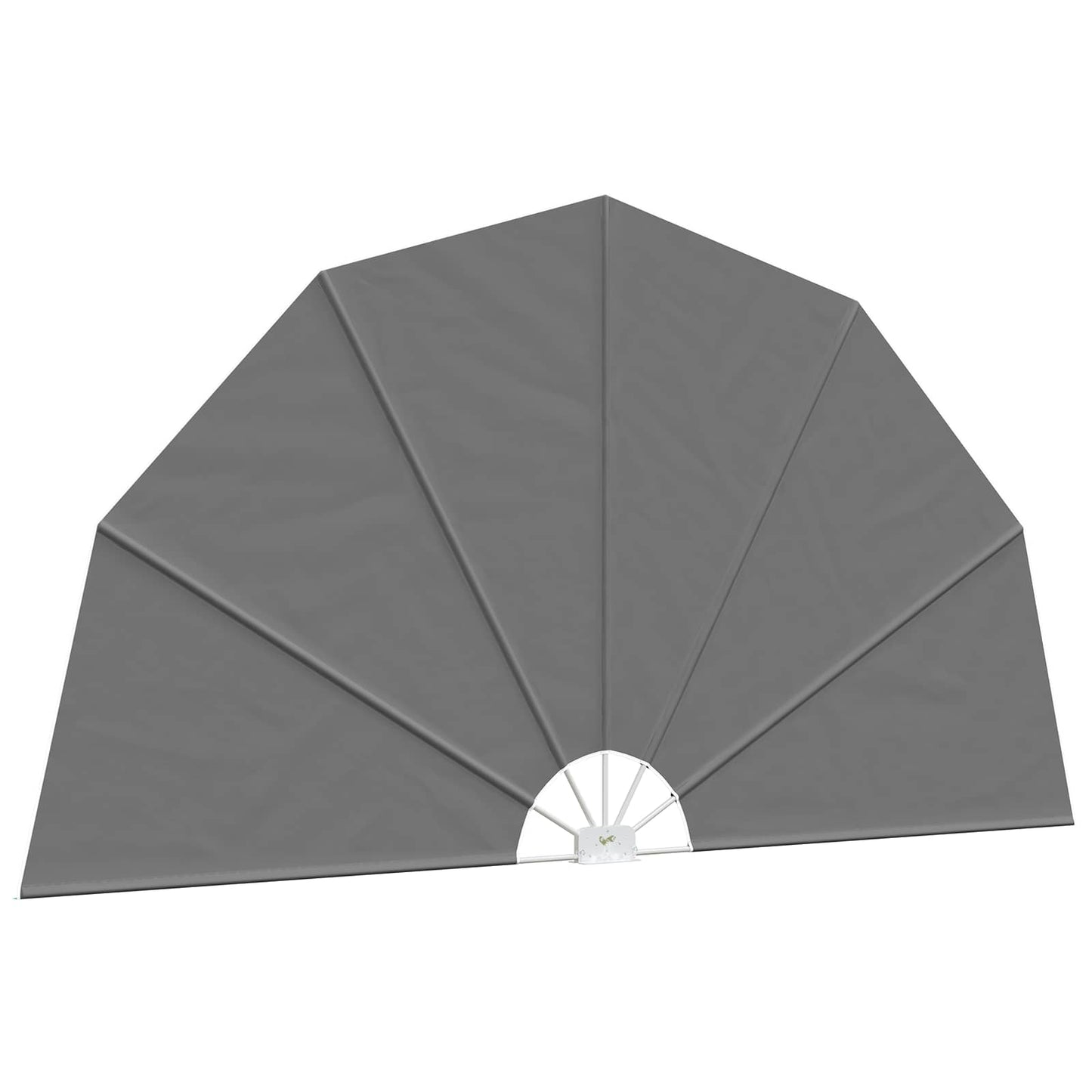Balcony Privacy Screen Ø 400 cm Polyester Light Grey