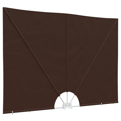 Balcony Privacy Screen 160 x 240 cm Polyester Irregular Brown
