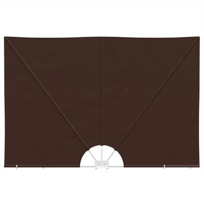 Balcony Privacy Screen 160 x 240 cm Polyester Irregular Brown
