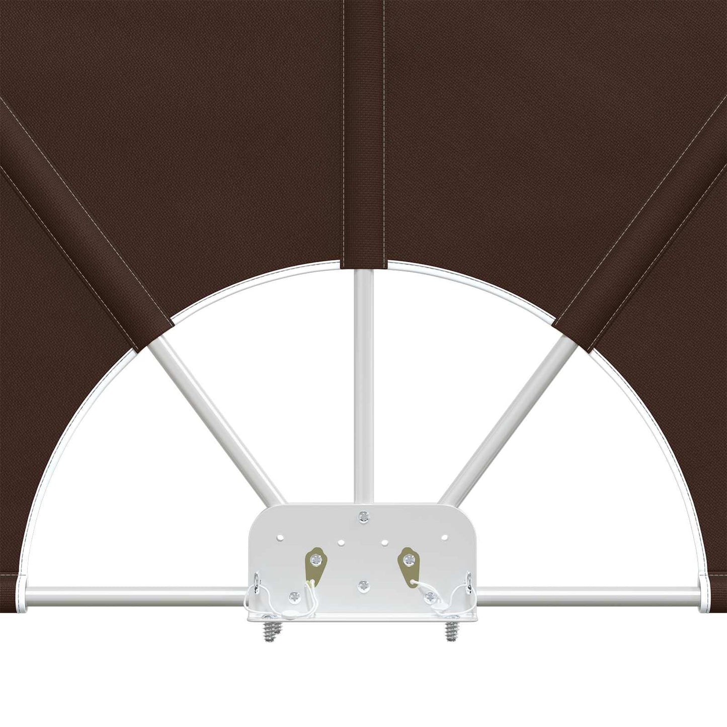 Balcony Privacy Screen 200 x 400 cm Polyester Rectangular Brown