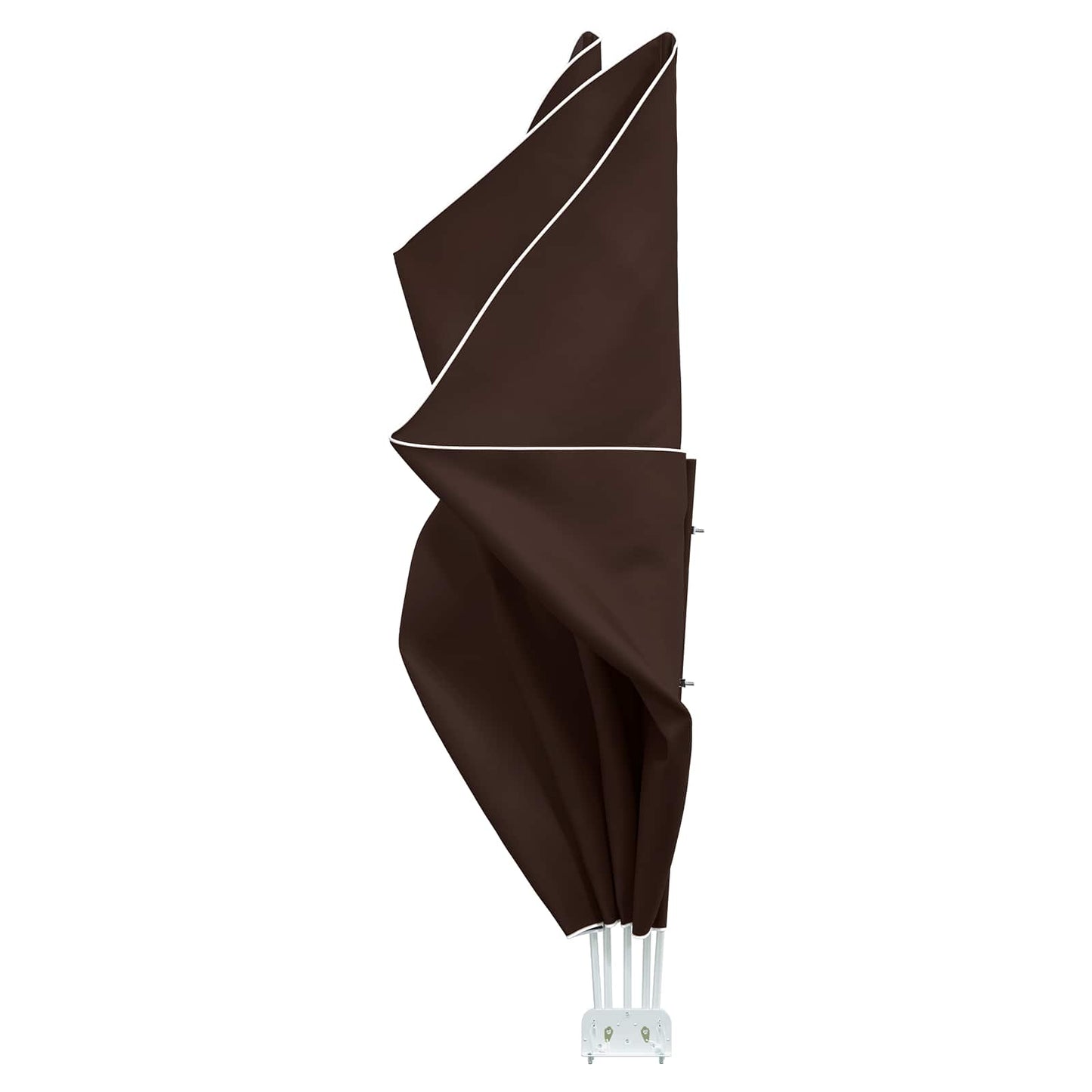 Balcony Privacy Screen 200 x 400 cm Polyester Rectangular Brown