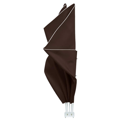 Balcony Privacy Screen 200 x 400 cm Polyester Rectangular Brown