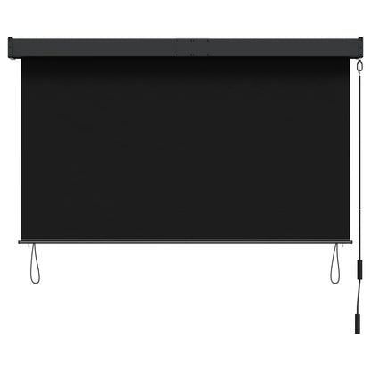Roller Blind Black 60 x 250 cm Fabric and Aluminum