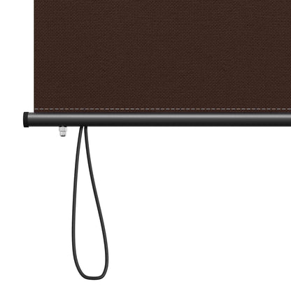 Roller Blind Brown 60 x 250 cm Fabric and Aluminum