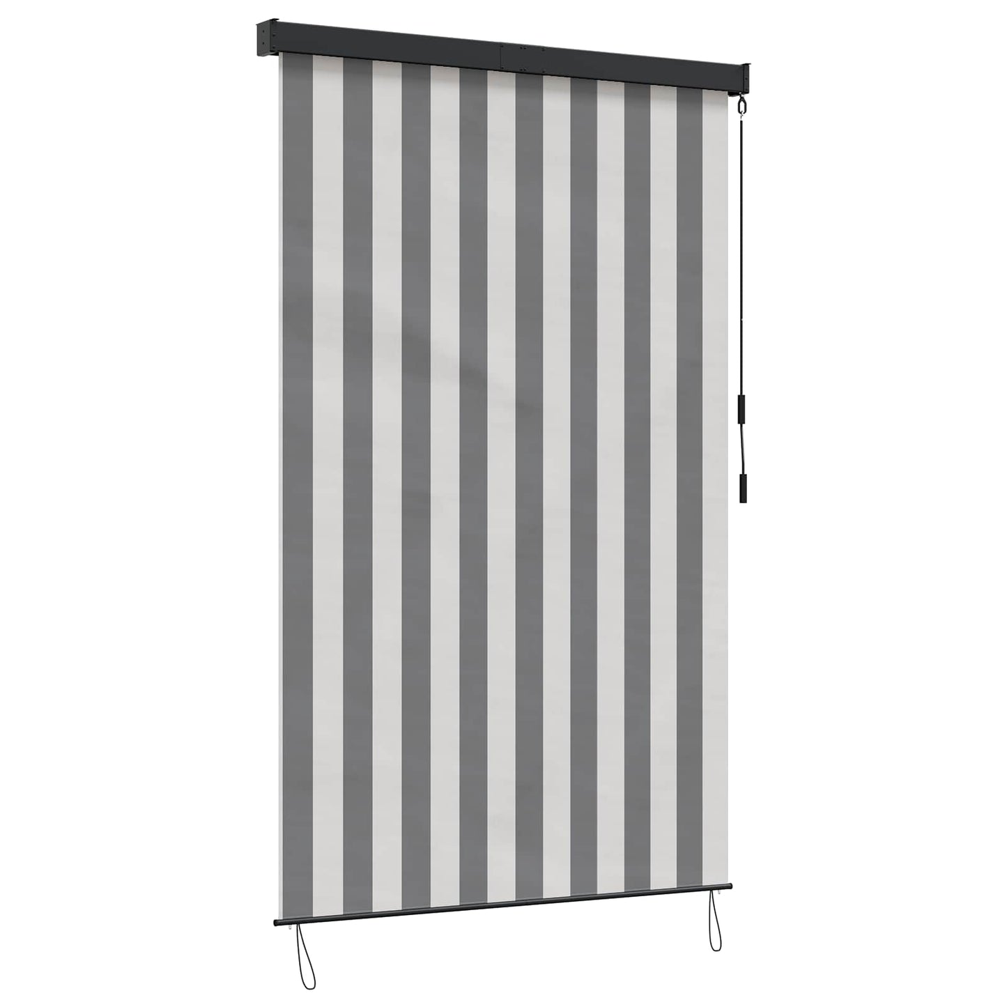 Roller Blind Anthracite and White 80 x 250 cm