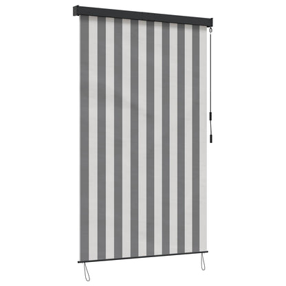 Roller Blind Anthracite and White 80 x 250 cm